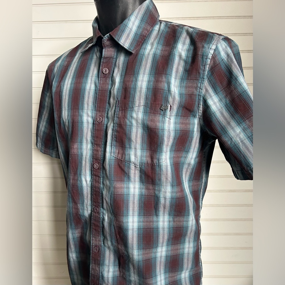 FOX racing men’s medium button down short sleeve shirt